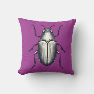 Beetle with Initials Cushion