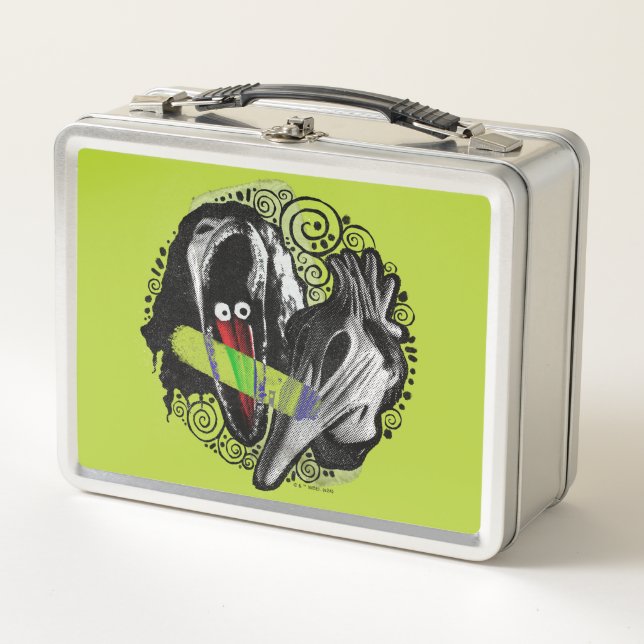 Beetlejuice | Adam & Barbara Scary Metal Lunch Box (Front)