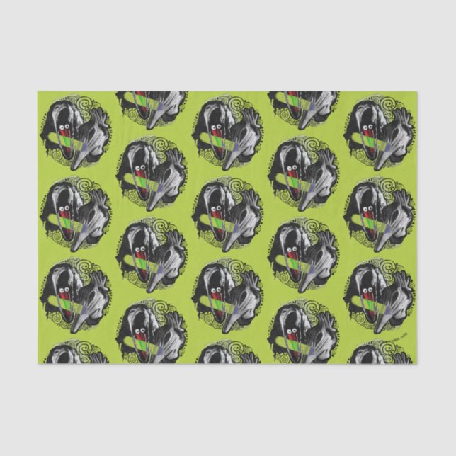 Beetlejuice | Adam & Barbara Scary Tissue Paper (Front)