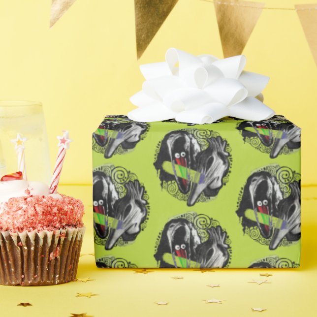 Beetlejuice | Adam & Barbara Scary Wrapping Paper (Birthday Party)
