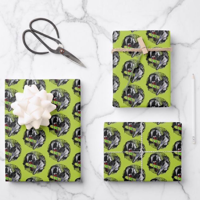 Beetlejuice | Adam & Barbara Scary Wrapping Paper Sheet (Front)