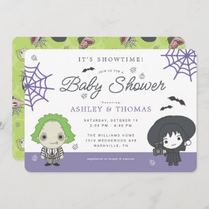 Beetlejuice Baby Shower Invitation