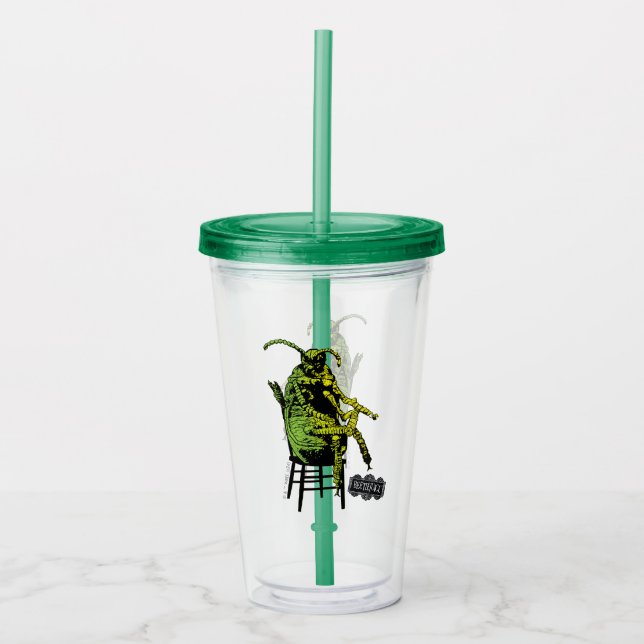 Beetlejuice | Beetle in Chair Acrylic Tumbler (Front)
