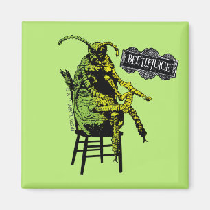 Beetlejuice   Beetle in Chair Magnet