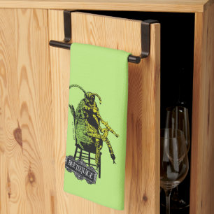 Beetlejuice   Beetle in Chair Tea Towel