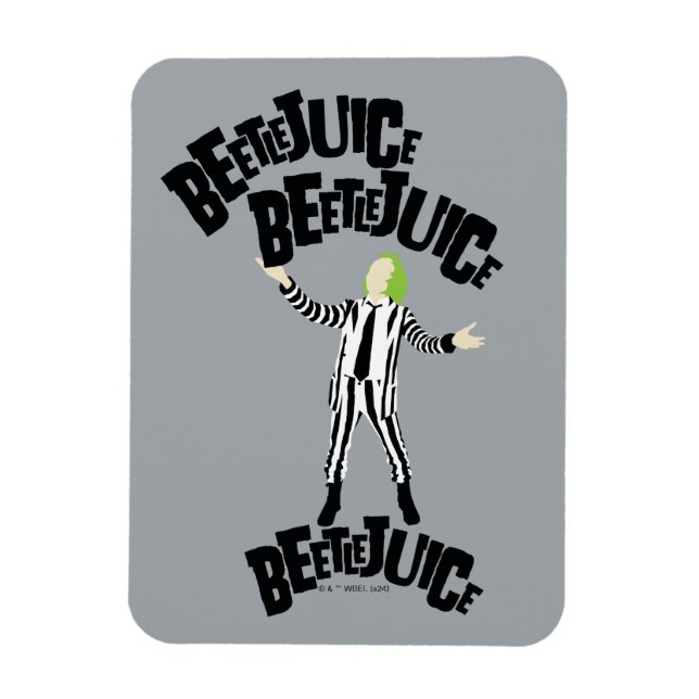 Beetlejuice Beetlejuice Beetlejuice Magnet (Vertical)
