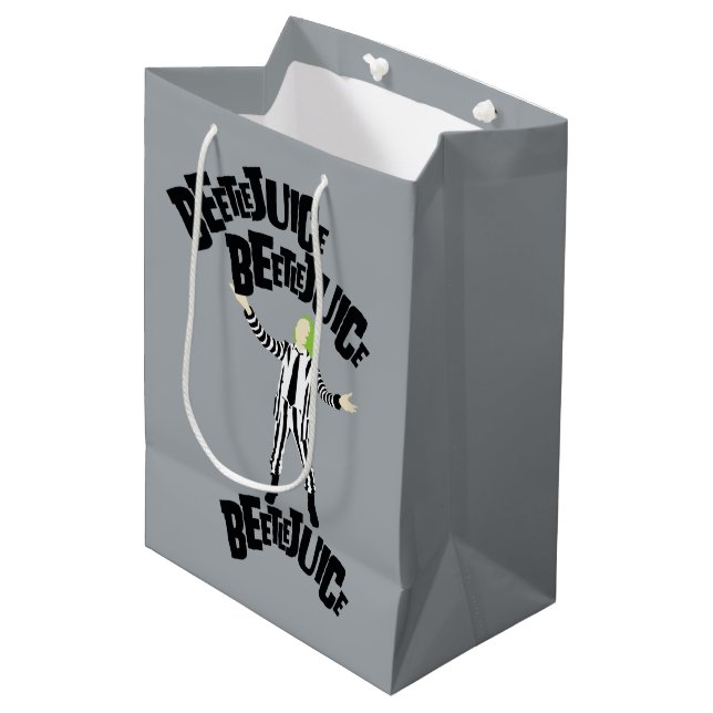 Beetlejuice Beetlejuice Beetlejuice Medium Gift Bag (Front Angled)