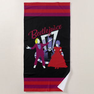 Beetlejuice Beetlejuice & Lydia Wedding Beach Towel