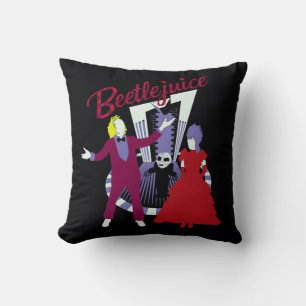 Beetlejuice   Beetlejuice & Lydia Wedding Cushion