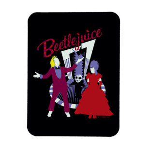Beetlejuice   Beetlejuice & Lydia Wedding Magnet