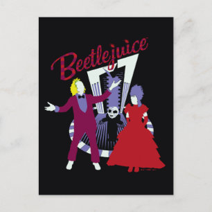 Beetlejuice   Beetlejuice & Lydia Wedding Postcard
