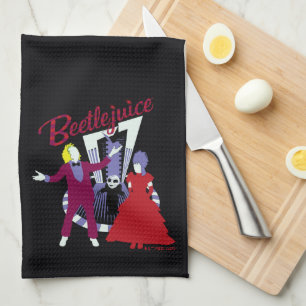 Beetlejuice   Beetlejuice & Lydia Wedding Tea Towel