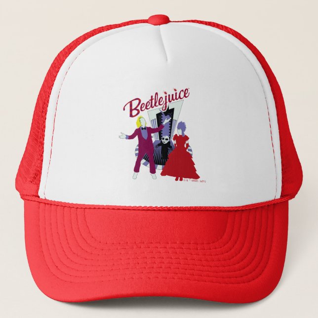 Beetlejuice | Beetlejuice & Lydia Wedding Trucker Hat (Front)