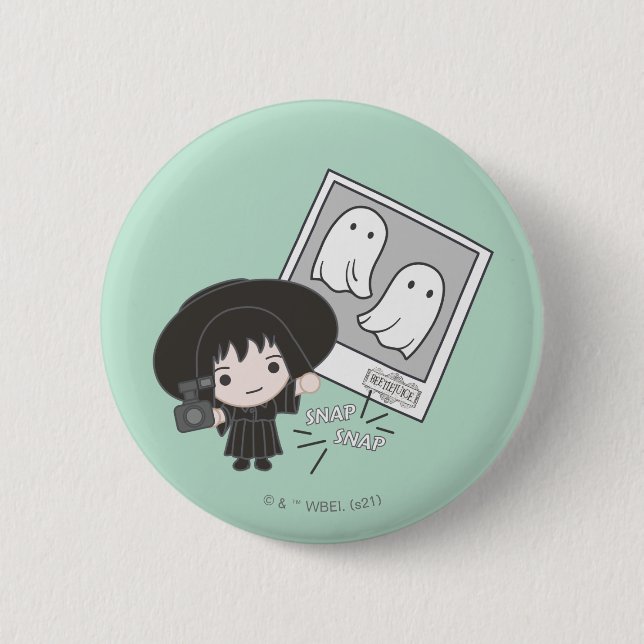 Beetlejuice | Chibi Lydia Ghost Photography 6 Cm Round Badge (Front)