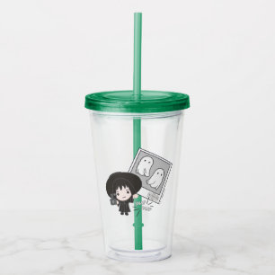 Beetlejuice   Chibi Lydia Ghost Photography Acrylic Tumbler