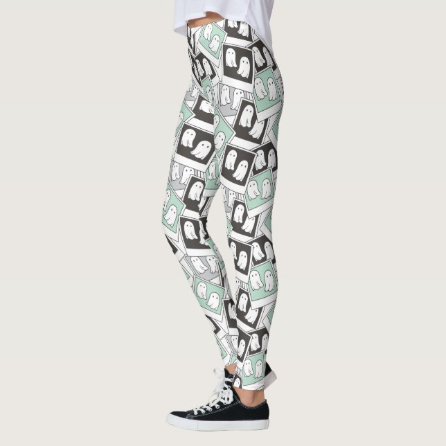 Beetlejuice | Chibi Lydia Ghost Photography Leggings (Left)