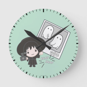 Beetlejuice   Chibi Lydia Ghost Photography Round Clock