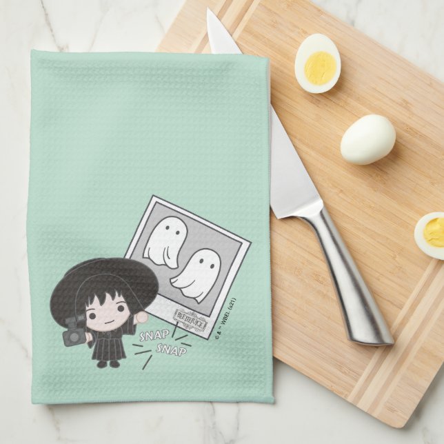 Beetlejuice | Chibi Lydia Ghost Photography Tea Towel (Quarter Fold)