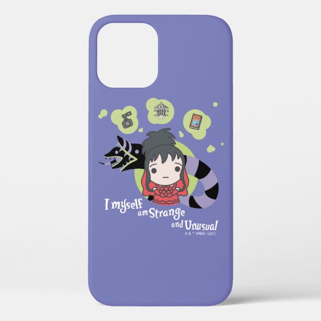 Beetlejuice | Chibi Lydia "Strange and Unusual" Case-Mate iPhone Case (Back)
