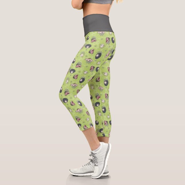 Beetlejuice | Cute Chibi Toss Pattern Capri Leggings (Left)