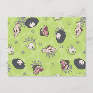 Beetlejuice   Cute Chibi Toss Pattern Postcard
