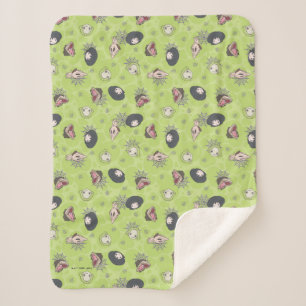 Beetlejuice   Cute Chibi Toss Pattern Sherpa Blanket
