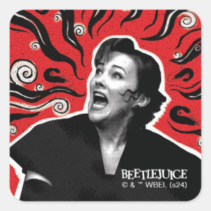 Beetlejuice Delia Deetz Square Sticker