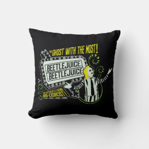 Beetlejuice "Ghost With The Most" Marquee Cushion