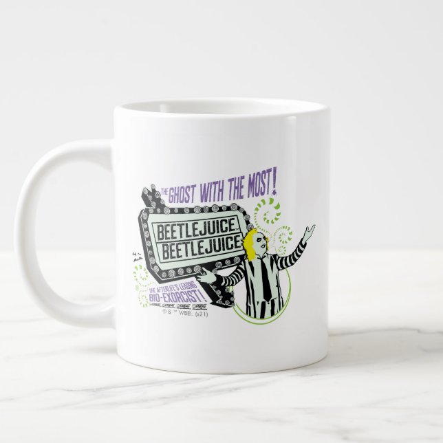 Beetlejuice | "Ghost With The Most" Marquee Large Coffee Mug (Left)