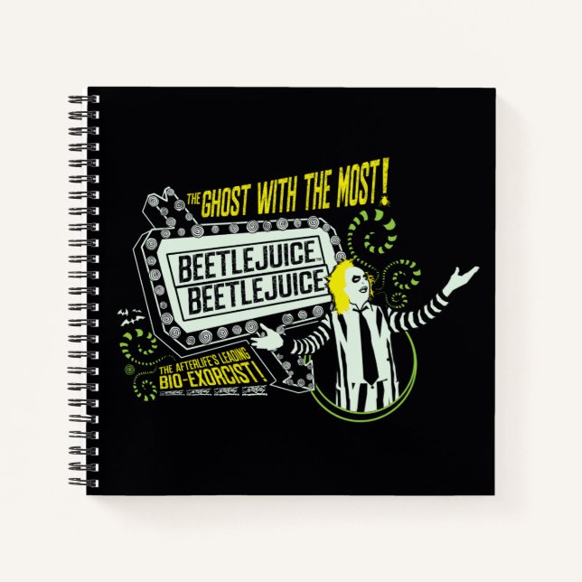 Beetlejuice | "Ghost With The Most" Marquee Notebook (Front)