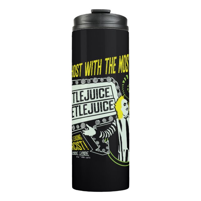Beetlejuice | "Ghost With The Most" Marquee Thermal Tumbler (Front)