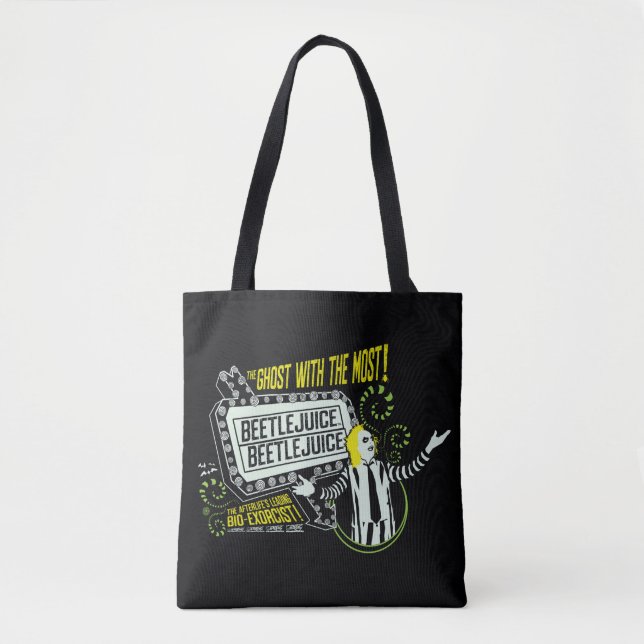 Beetlejuice | "Ghost With The Most" Marquee Tote Bag (Front)