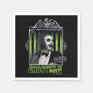 Beetlejuice   "Ghost With The Most" Portrait Napkin