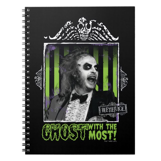 Beetlejuice | "Ghost With The Most" Portrait Notebook (Front)