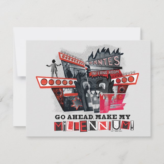 Beetlejuice | Go Ahead Make My Millennium Card (Front)