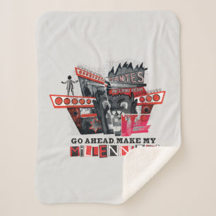 Beetlejuice   Go Ahead Make My Millennium Sherpa Blanket