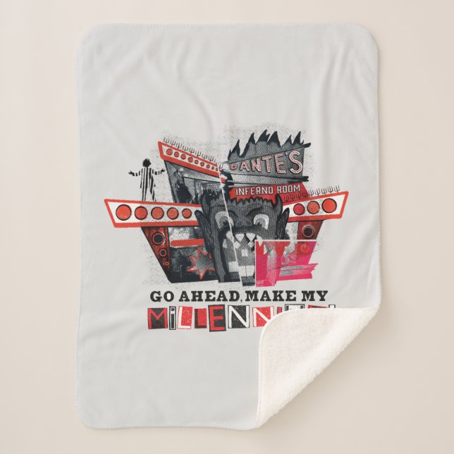 Beetlejuice | Go Ahead Make My Millennium Sherpa Blanket (Front)