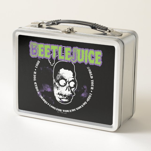 Beetlejuice | Harry the Hunter Shrunken Head Metal Lunch Box (Front)