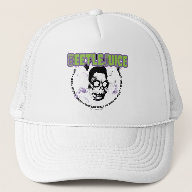 Beetlejuice | Harry the Hunter Shrunken Head Trucker Hat (Front)