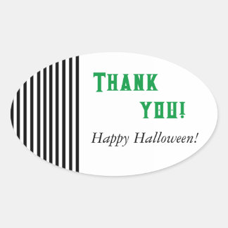 Beetlejuice Inspired  Oval Sticker