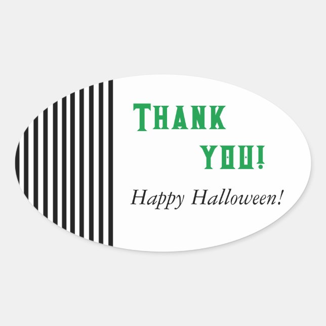 Beetlejuice Inspired  Oval Sticker (Front)