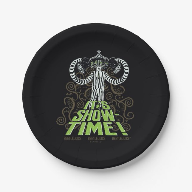 Beetlejuice | It's Show Time! Paper Plate (Front)