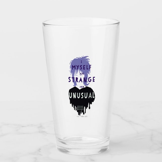 Beetlejuice | Lydia "Strange and Unusual" Graphic Glass (Front)