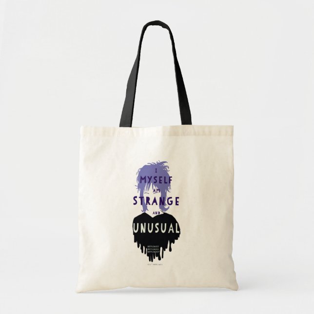 Beetlejuice | Lydia "Strange and Unusual" Graphic Tote Bag (Front)