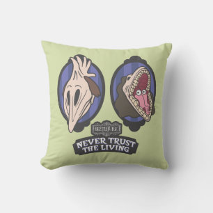 Beetlejuice Maitlands "Never Trust The Living" Cushion