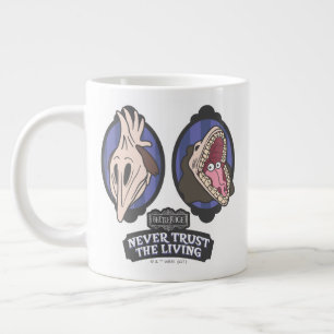 Beetlejuice   Maitlands "Never Trust The Living" Large Coffee Mug