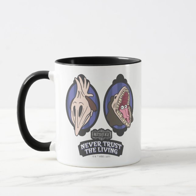 Beetlejuice | Maitlands "Never Trust The Living" Mug (Left)