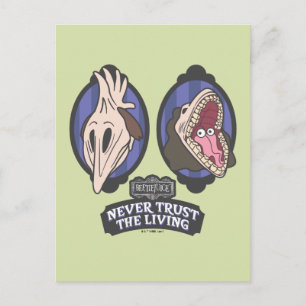Beetlejuice   Maitlands "Never Trust The Living" Postcard