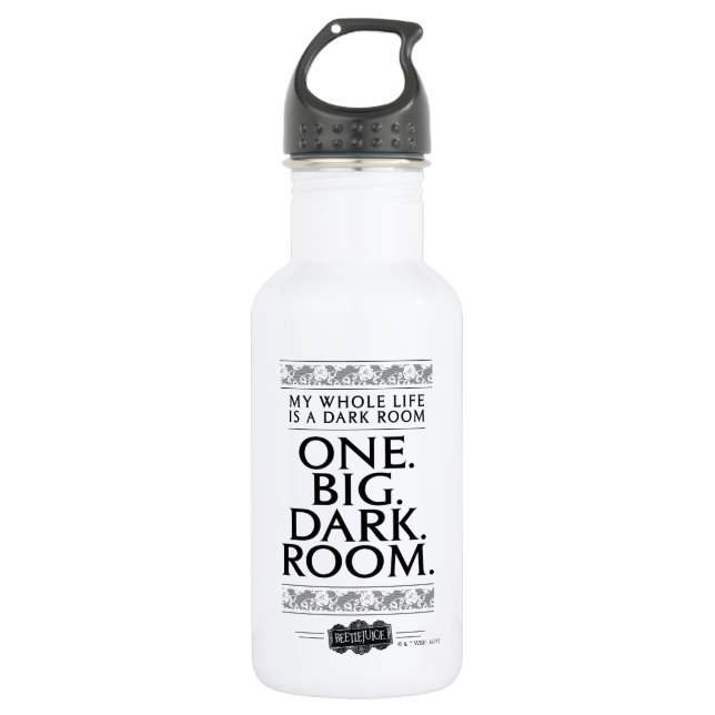 Beetlejuice | My Whole Life Is A Dark Room 532 Ml Water Bottle (Front)