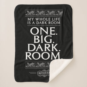 Beetlejuice   My Whole Life Is A Dark Room Sherpa Blanket